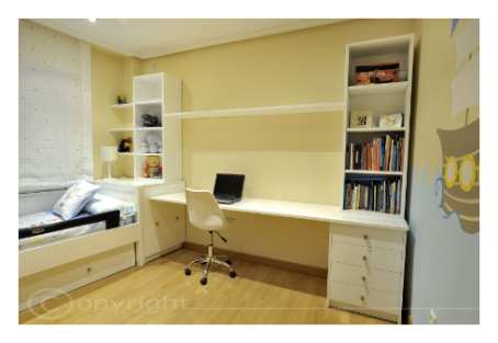 Dormitorio junior blanco